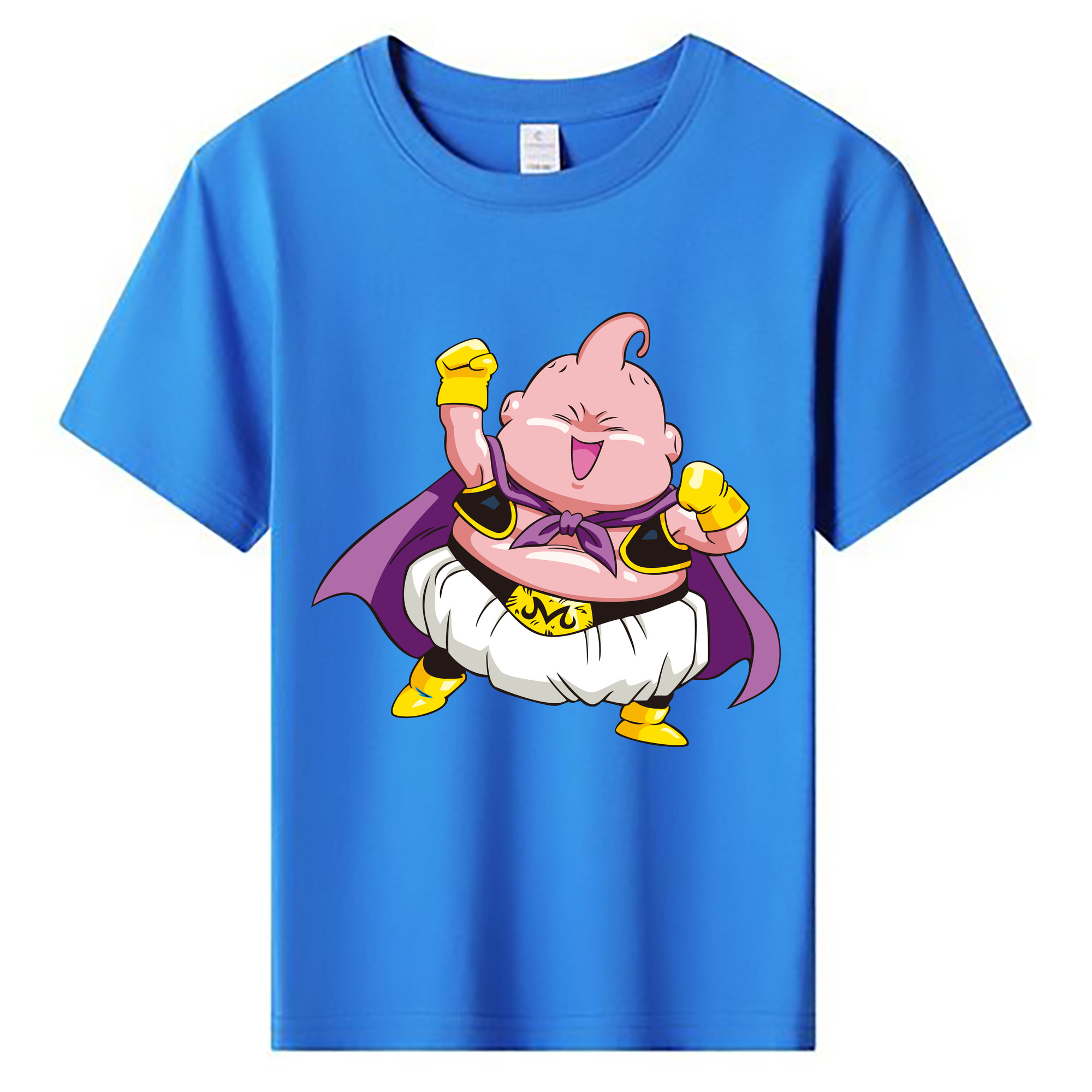 （画像用） ドラゴンボール 魔人ブウ DRAGON BALL Majin Buu 綿100％キッズTシャツ（フロントプリント）